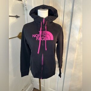 The North Face Women's Black Jacket with Pink Accents